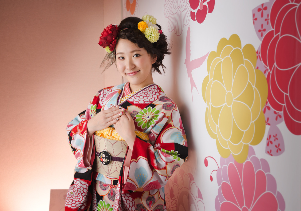 成人記念写真撮影